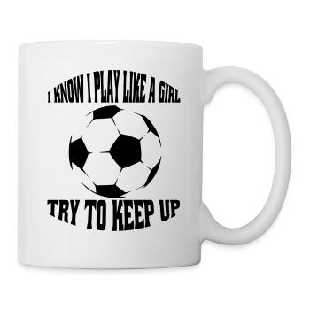 Joueur de football Football Design Équipe de football - Mug blanc - blanc - Droite