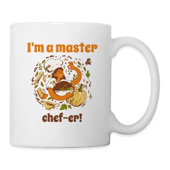 I'm A Master Chef-er! Funny Retro Chef Cook - Mug - white - Right