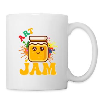 L’art est ma confiture Education Professeur d’art - Mug blanc - blanc - Droite