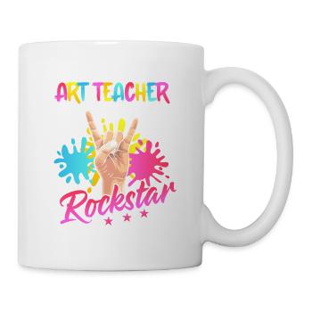 Professeur d’art Éducation artistique - Mug blanc - blanc - Droite