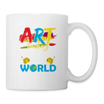 Professeurs d’art Colorier L’artiste de l’éducation mondiale - Mug blanc - blanc - Droite