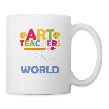 Art Teachers Color The World Artist Education - Tasse - Weiß - Rechts