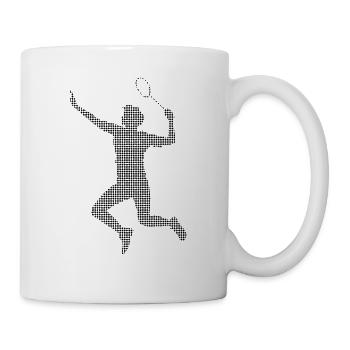 Badminton - Tasse - Weiß - Rechts