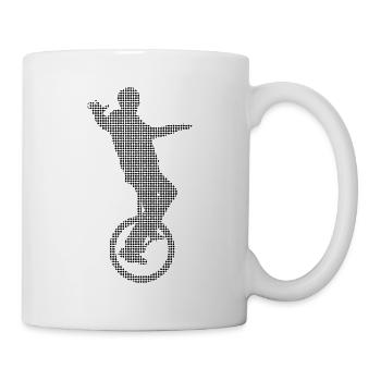 Einrad - Tasse - Weiß - Rechts