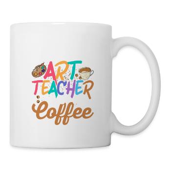 Instant Art Teacher Just Add Coffee Artist Educati - Tasse - Weiß - Rechts