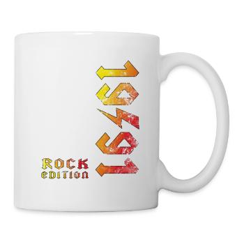 Geburtstag Rock Edition 1991 - Tasse - Weiß - Rechts
