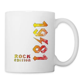 Geburtstag Rock Edition 1981 - Tasse - Weiß - Rechts