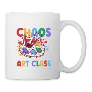 Certains appellent cela le chaos Nous l’appelons Art Class School Art - Mug blanc - blanc - Droite
