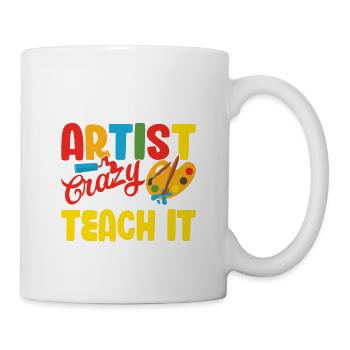 Assez habile pour devenir une école d’artiste Art Teac - Mug blanc - blanc - Droite