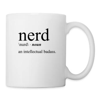 Funny Geek Gamer Nerd Intelligent Badass - Mug - white - Right