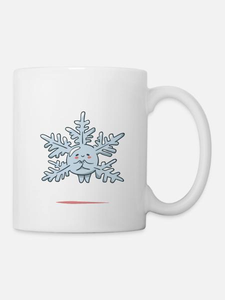Nous pourrions faire de nombreux bonhommes de neige ! Drôle de neige hiver - Mug blanc - blanc
