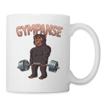 Gympanse Bodybuilding Fitness Gym - Tasse - Weiß - Rechts