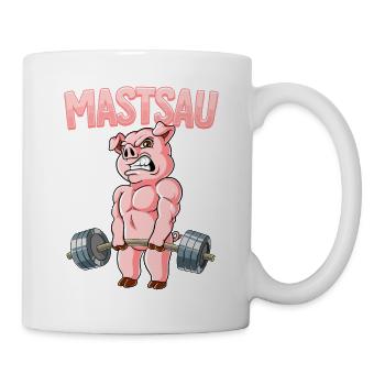 Mastsau Bodybuilding Fitness Gym - Tasse - Weiß - Rechts