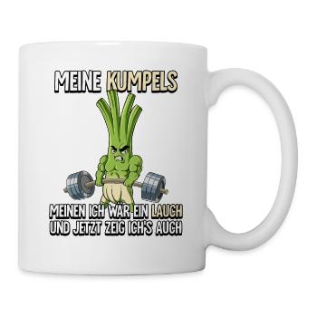 Lauch Bodybuilding Fitness Gym - Tasse - Weiß - Rechts