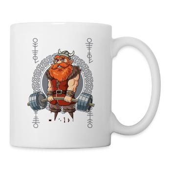 Viking Ragnarök Bodybuilding Fitness Gym - Mug blanc - blanc - Droite