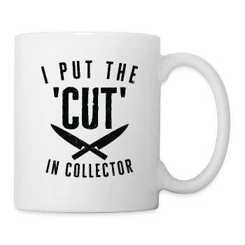 Messersammler Messer Sammeln - Tasse - Weiß - Rechts