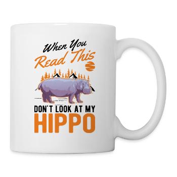 Hippo lover Hippo Hippo - Mug - white - Right