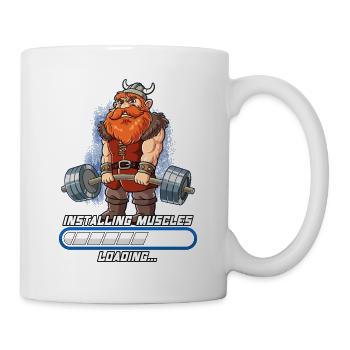 Viking Muscle Building Musculation Fitness Gym - Mug blanc - blanc - Droite