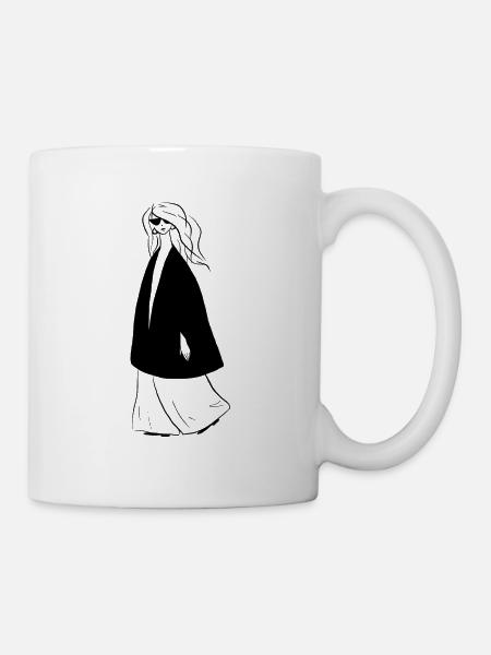 Fashion Mode Zeichnung - Tasse - Weiß