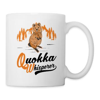 Quokka Whisperer Kangourou à queue courte - Mug blanc - blanc - Droite