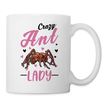 Crazy Ant lady ant farm anthill - Mug - white - Right