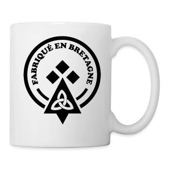fabriqué en bretagne - Mug blanc - blanc - Droite