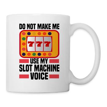 Casino Gambling Slot Machine Card Game - Mug - white - Right