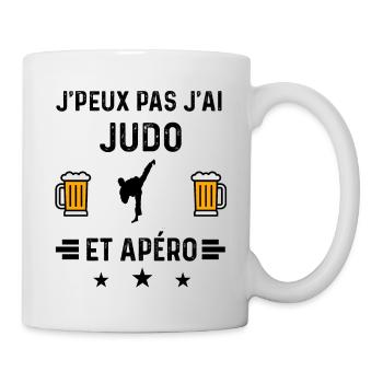 j'peux pas judo apéro - Mug blanc - blanc - Droite