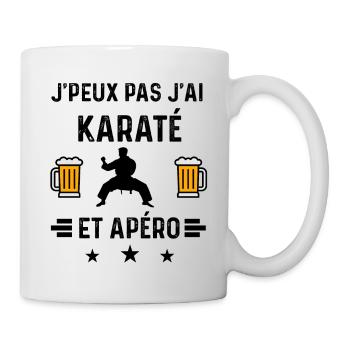 j'peux pas karaté apéro - Mug blanc - blanc - Droite
