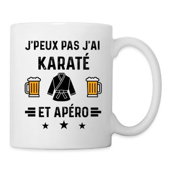 j'peux pas karaté karategi apéro - Mug blanc - blanc - Droite
