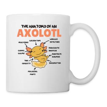 Axolotl Explication Anatomie d’un Axolotl - Mug blanc - blanc - Droite