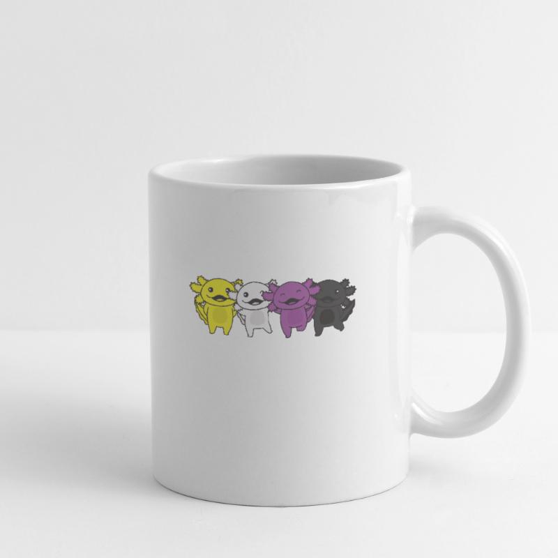 Nonbinary Flag Non Binary Pride LGBTQ Axolotl Mug