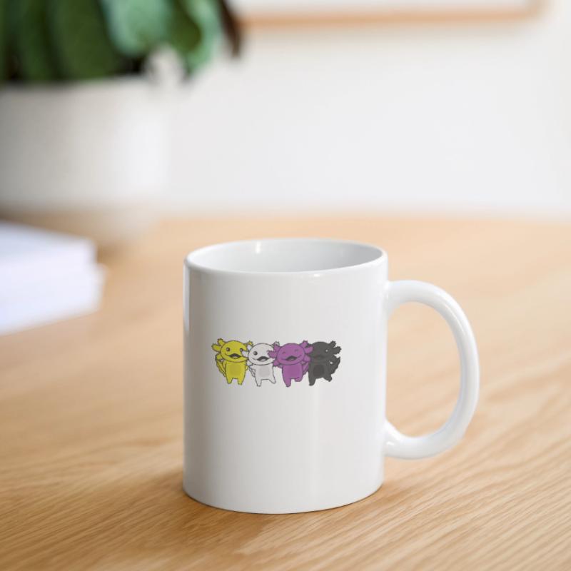 Nonbinary Flag Non Binary Pride LGBTQ Axolotl Mug