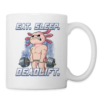 Axolotl Bodybuilding Fitness Gym Deadlift - Tasse - Weiß - Rechts