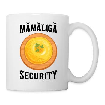 Sécurité Mamaliga - Mug blanc - blanc - Droite