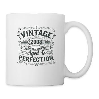 Edition Limitée Millésime 2008. Vieilli à la perfection - Mug blanc - blanc - Droite