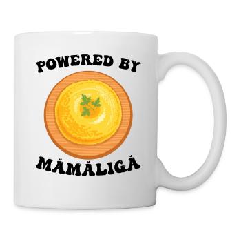 Propulsé par Mamaliga - Mug blanc - blanc - Droite