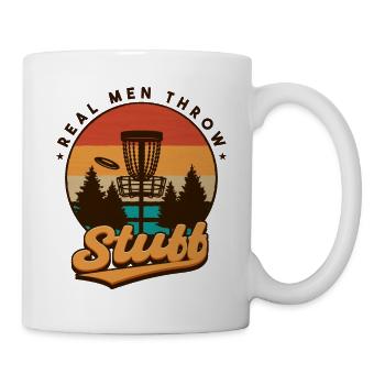 Hommes Disc Golf Drôle - Mug blanc - blanc - Droite