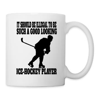 Joueurs de hockey sur glace Hockey sur glace Équipe de hockey Fan de hockey sur glace - Mug blanc - blanc - Droite