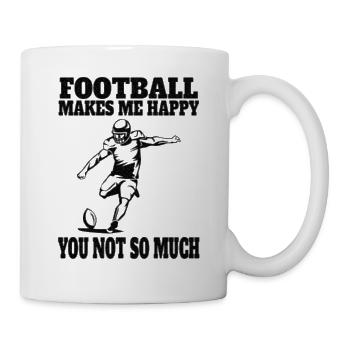 Footballspieler Footballtrainer American Football - Tasse - Weiß - Rechts