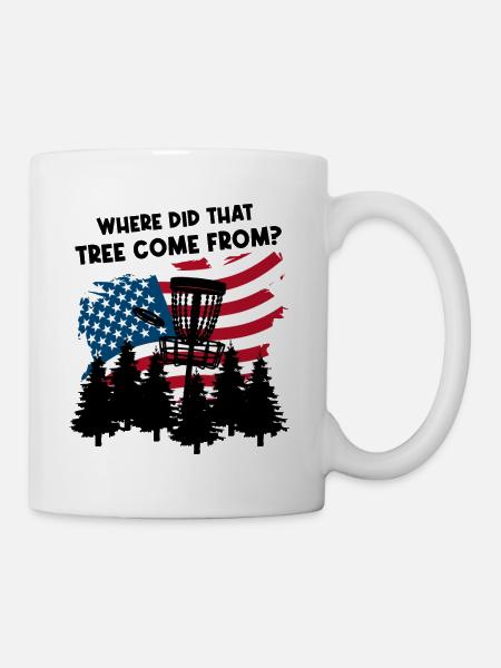Lustiger Discgolf-Spruch - Tasse - Weiß