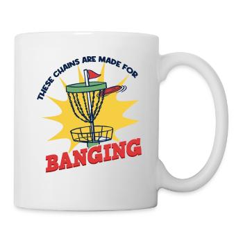 Discgolfspieler sagen Männer - Tasse - Weiß - Rechts