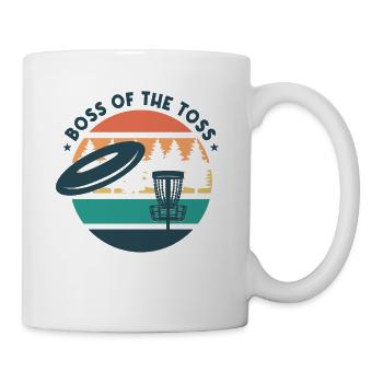 Retro Disc Golf - Tasse - Weiß - Rechts