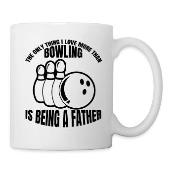 Bowling Bowling Père Bowling Club Papa Kegelverein - Mug blanc - blanc - Droite