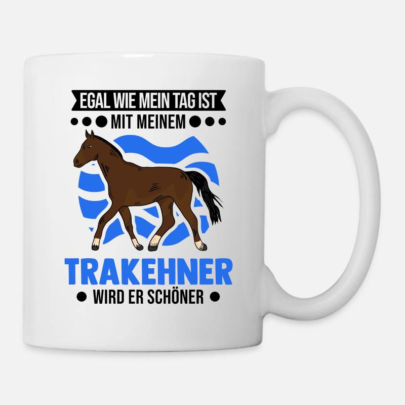 Trakehner Geschenk Trakehner Pferd - Tasse - Weiß
