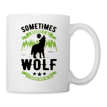 Wolf lover gift wolf pack - Mug - white - Right