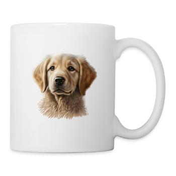 Süßer Golden Retriever Welpe für Hundebesitzer - Tasse - Weiß - Rechts