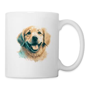 Süßer Golden Retriever Welpe für Hundebesitzer - Tasse - Weiß - Rechts