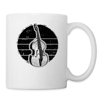 Double bass Double bass player Double bass player - Mug - white - Right