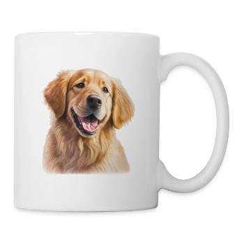 Süßer Golden Retriever Welpe für Hundebesitzer - Tasse - Weiß - Rechts